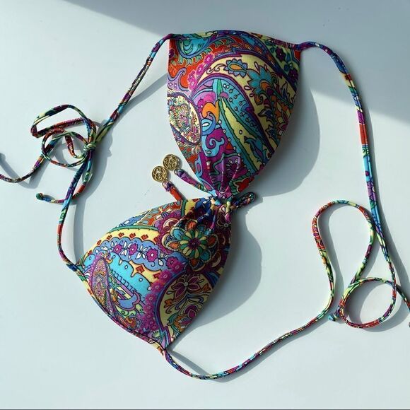 Luli Fama Pachanga Molded Cup Bikini Top XLarge - Picture 2 of 10